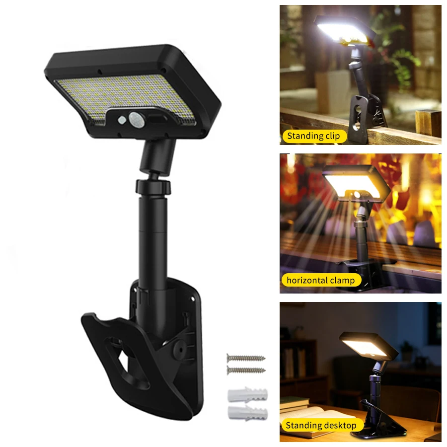Enhanced Outdoor Solar-Powered Motion Sensor LED Light - Waterproof, Clip-On Design for Yard, Driveway, and Garden
