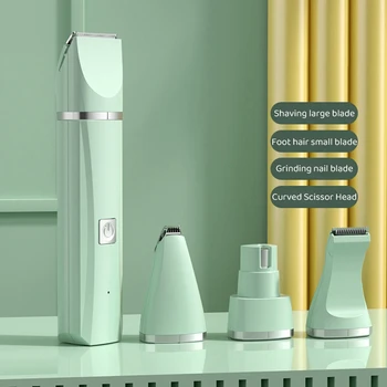 4 in 1 Electric Pet Hair Trimmer Grooming Clippers Cat Trimer Nail Grinder Professional Rechargeable Haircut Machine For Dogs 2