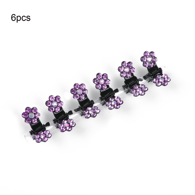 Crystal Rhinestone Flower Hair Claws Clamps Hairgrip Accessories Hairpins Hair Clips Jewelry for Women Bridal Kids Girl
