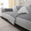 Houndstooth Lace Docor Quilting Sofa Coushion Cover Anti-Slip Sofa Slipcovers for Living Room Couch Seat covers Pet Friendly 6