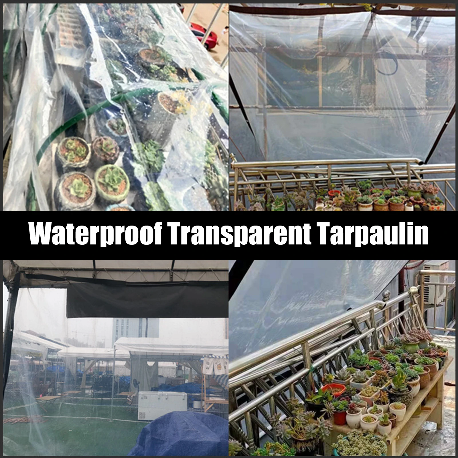 Impermeável transparente sombreamento pano, leve encerado, impermeável encerado tampa, terraço, suculentas, isolamento tenda, varanda