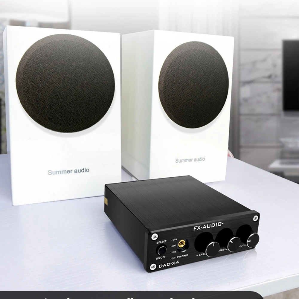 Фото FX-AUDIO-USB DAC усилитель для наушников, Настольный усилитель MAX97220 5V1A №4