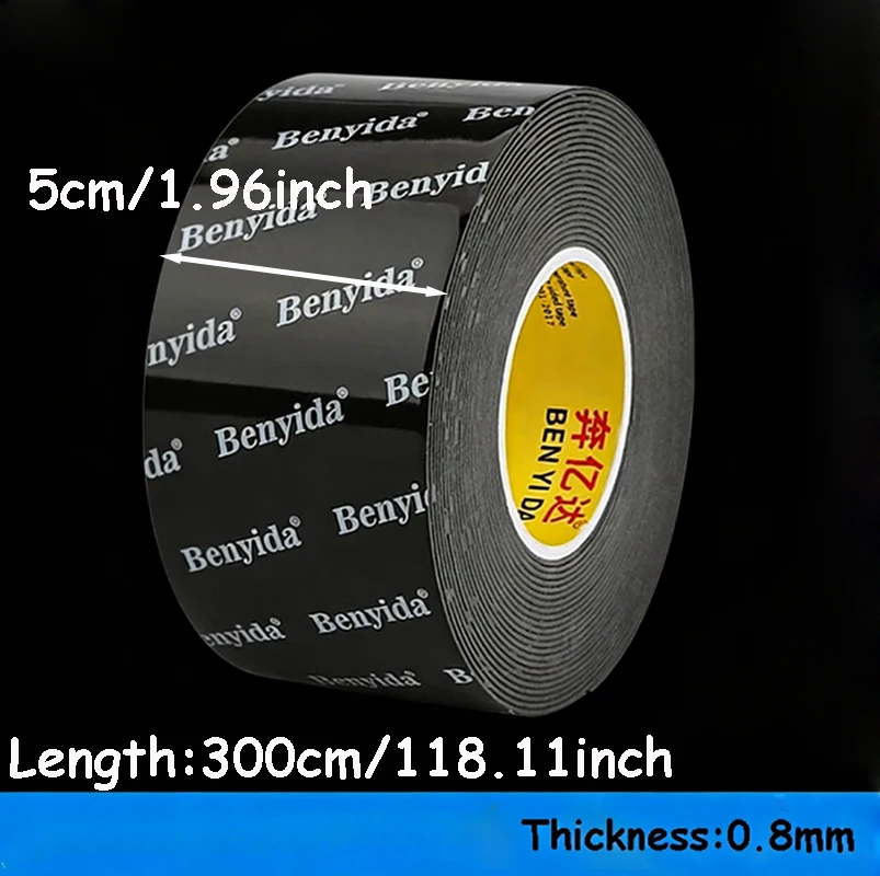 Heavy Duty Automotive Double-Sided Adhesive Tape for Exterior Applications