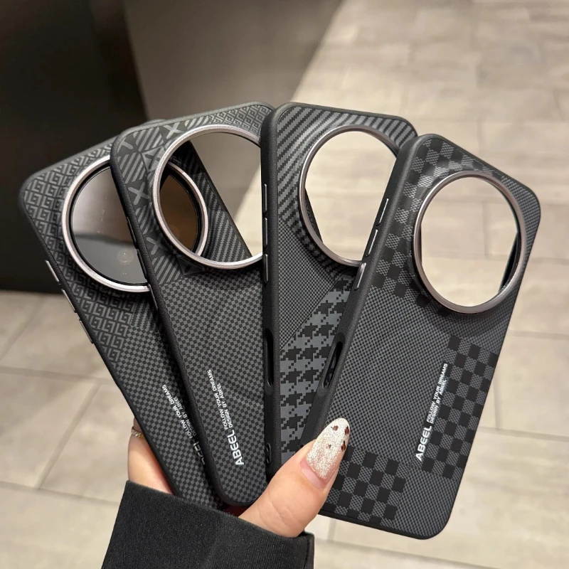 Luxury Magnetic Wireless Charging Phone Case with Metal Lens Frame