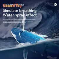 Rc Submarine Shark Boat 2.4G Radio Controlled Boats Waterproof Diving Toy Simulation Model for Kids Boys Girls Children's Gift 2