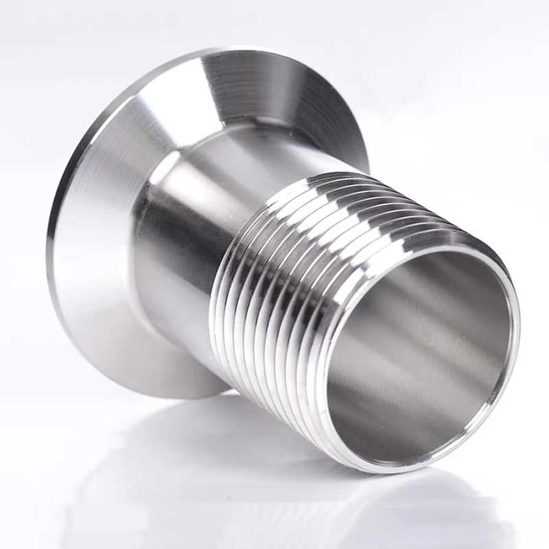 Pipe Fitting 1PCS DN8 DN15 DN20 DN25 DN32 BSP Sanitary Stainless Steel SS304 Tri Clamp Male Threaded Pipe Fitting Adapter