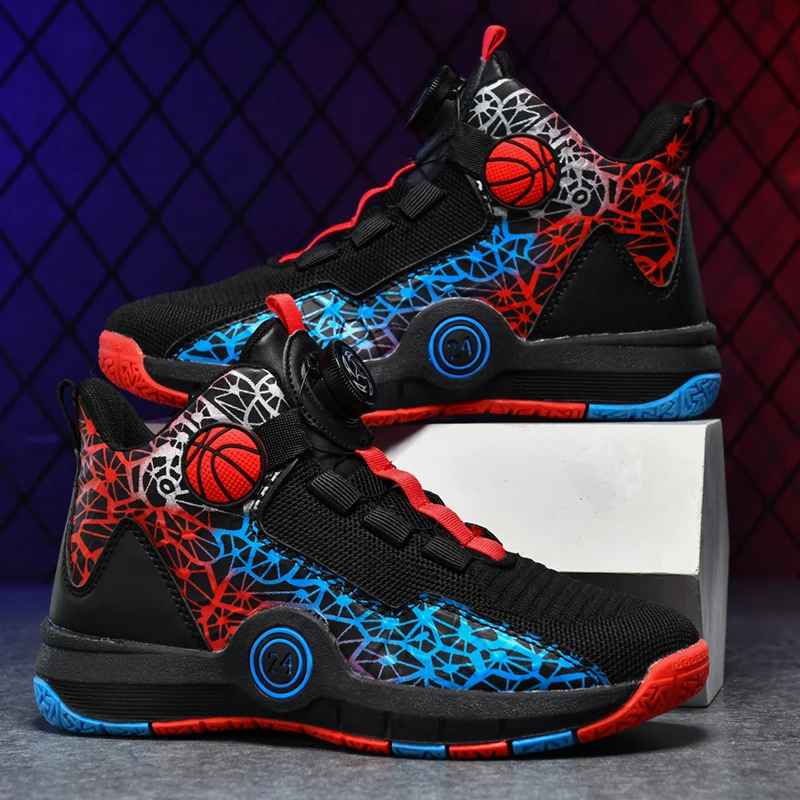 

Детская Баскетбольная обувь новая детская обувь Нескользящая дышащая Спортивная обувь для мальчиков уличная спортивная обувь для девочек