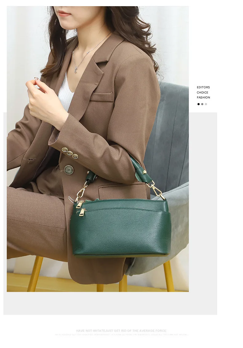 Genuine Leather Crossbody Bag for Women