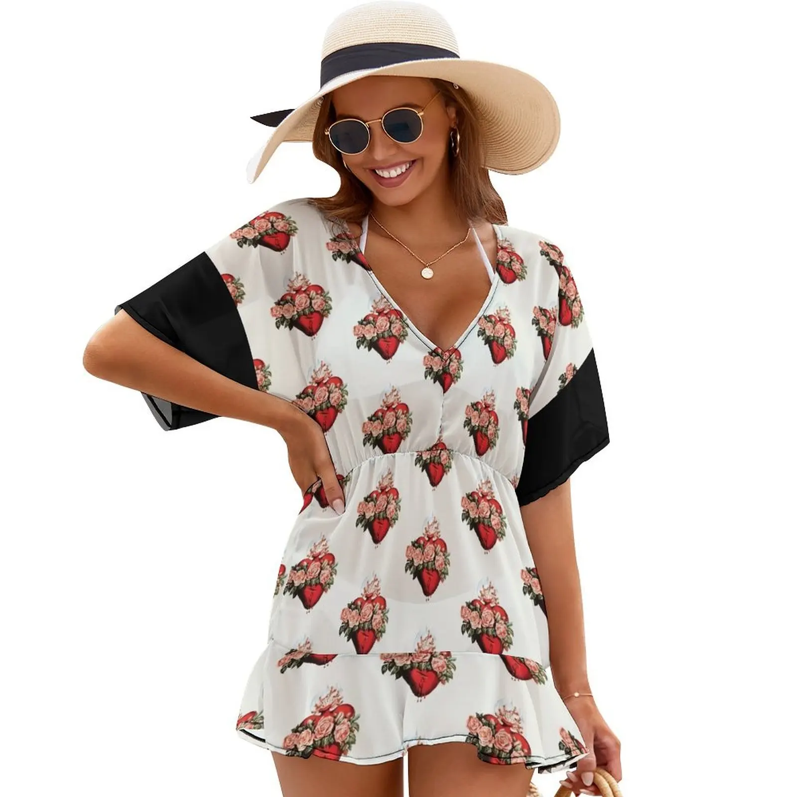 

Immaculate Heart of Mary Vintage Cover Ups clothes for woman luxury dresses Casual dresses long sleeve dress