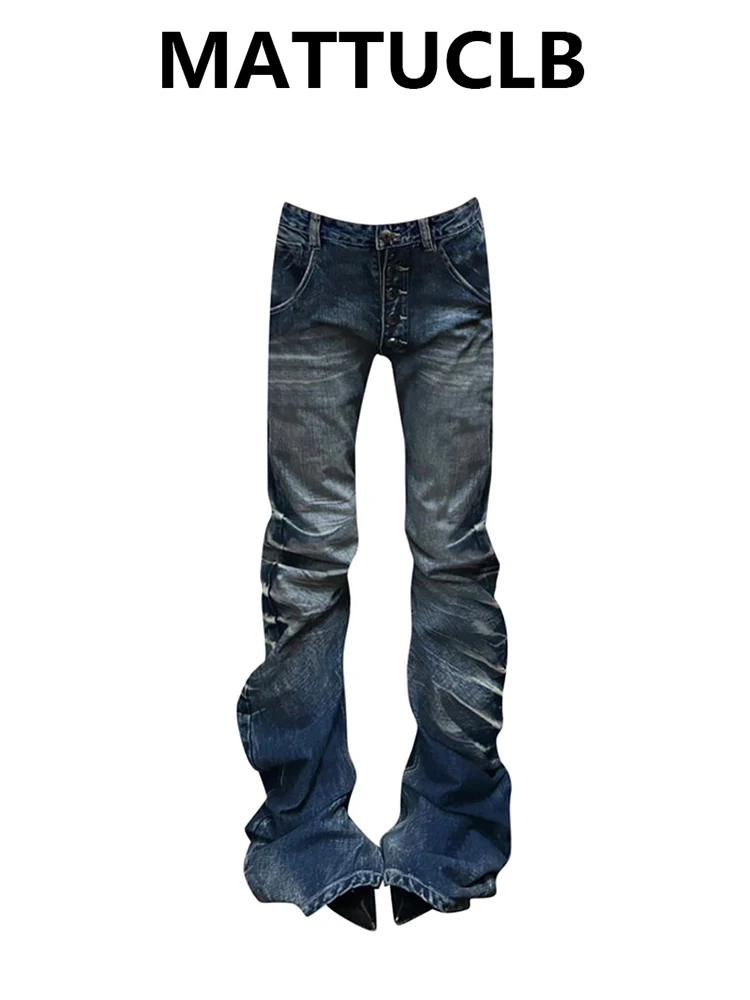 Women Grunge Cyber Punk Vintage Mom Jean Y2k Japanese Harajuku Low