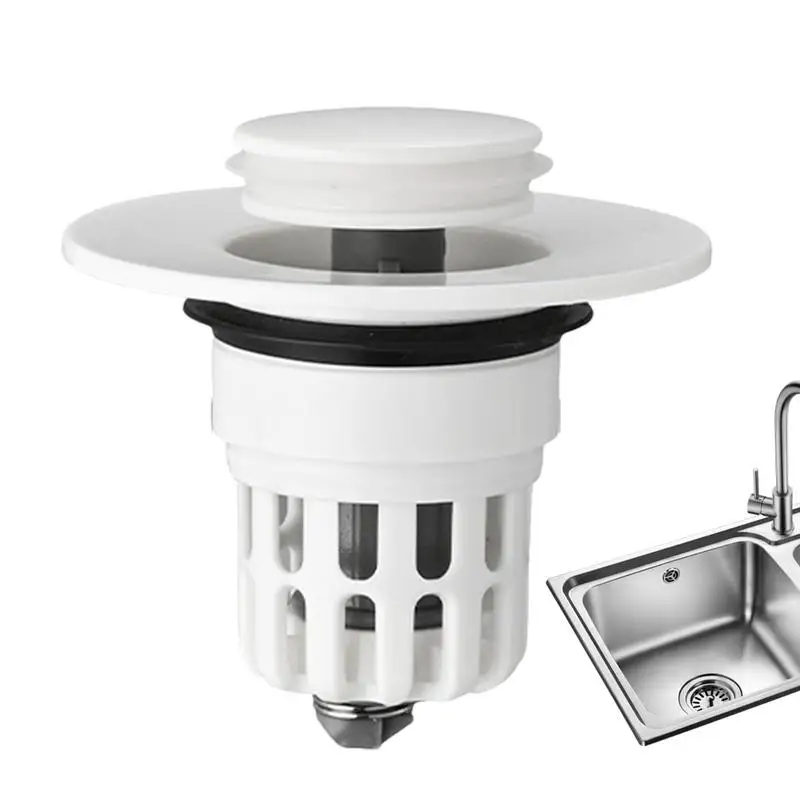

Basin Sink Stopper Basin Waste Sink Plug Faucets Hole Covers Sink Plug Wash Basin Core Stopper Quick And Smooth Sink Drains