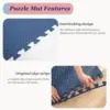 Puzzle Exercise Sports Gym Mat Protection EVA Leaf Grain Floor Mats Yoga Fitness Non-Slip Splicing Rugs Workout Foam Floor Mat 3