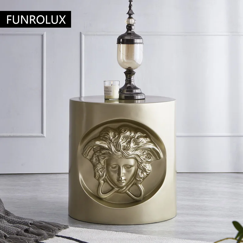 Side End Table Glass Steel Coffee Small Corner Table