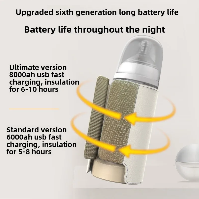 Bottle Warmer USB Multifunctional High-capacity Baby Feeding Smart Temperature Control Screen Newborn Sleeve milk bottle heater