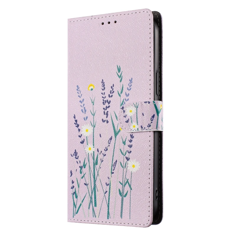 Cartoon Cat Flip Wallet Stand Phone Case with Lovely Animal Pattern