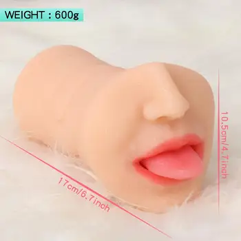 Male Masturbators Male Masturbator for Oral Sex Face Designed Male Sex Toy Tanned Beach Girl Pocket Pussy Sex Toy For Men 4