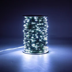 Enchanting Green LED String Lights - Waterproof Outdoor Christmas Fairy Garland - 20M 200LEDs (White)