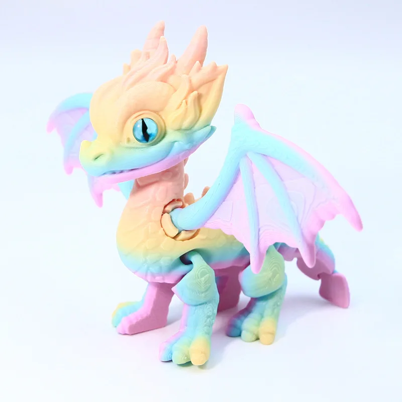 3d Printed Dragon Articulated Demon Dragons Dragon Fidget Dragons Toy Desktop Ornaments Simulation Model Figurines Statue Gifts