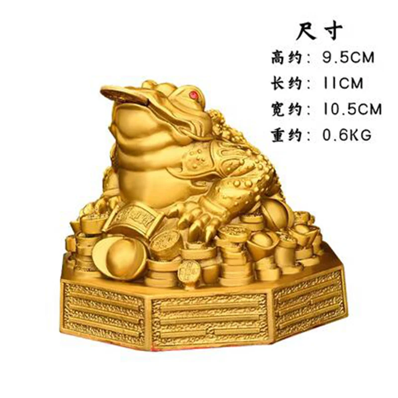 

Pure copper gossip gold toad ornaments, living room, three legged copper gold toad shop, home decor, entrance, three legged gol