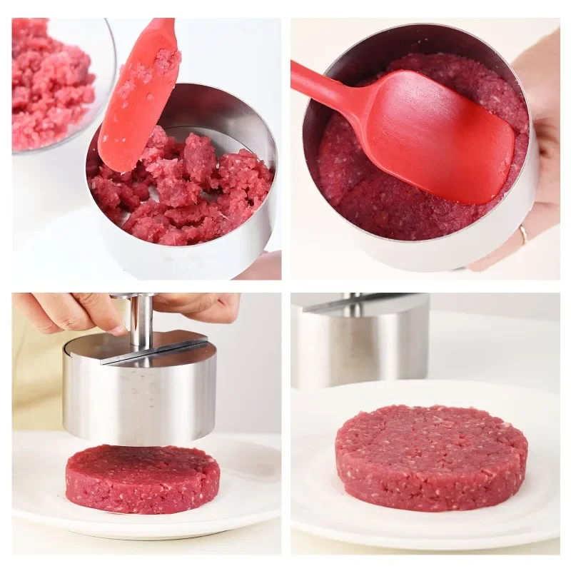stainless steel meat pie, manual cake mold, meat Press,304 household circular Press pie