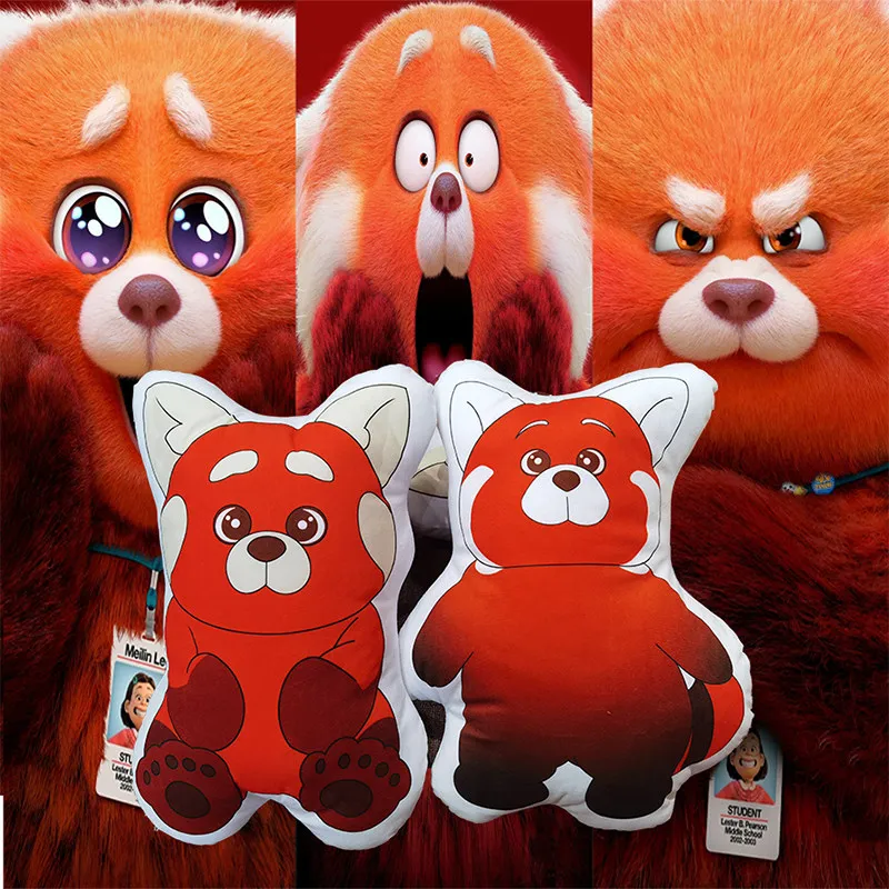 

2022 New Youth Metamorphosis Transformed Red Little Panda Plush Doll Cartoon Animal Raccoon Pillow Boy Girl Birthday Gift