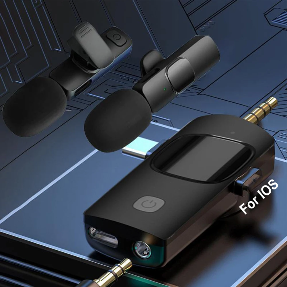 2.4G Wireless Lavalier Microphone Kit for Streaming