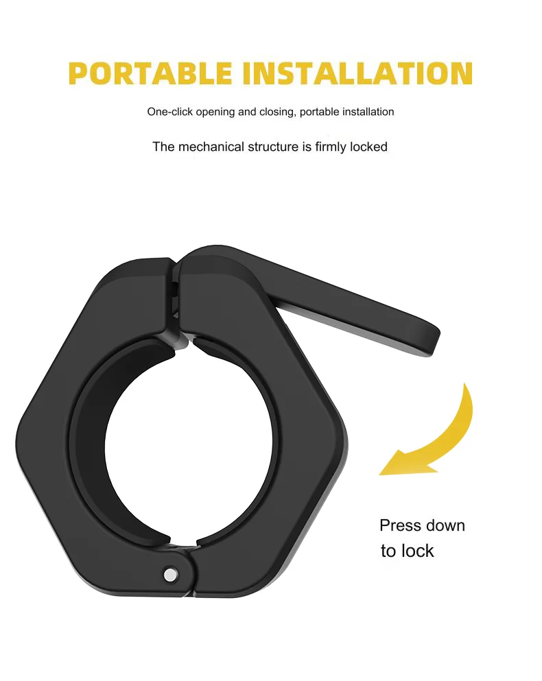 50-mm-Hantelklemmen mit Schnellverschluss, Paar Hantelklemmen für Fitness- und Krafttraining, Fitnessgeräte – Detail 3