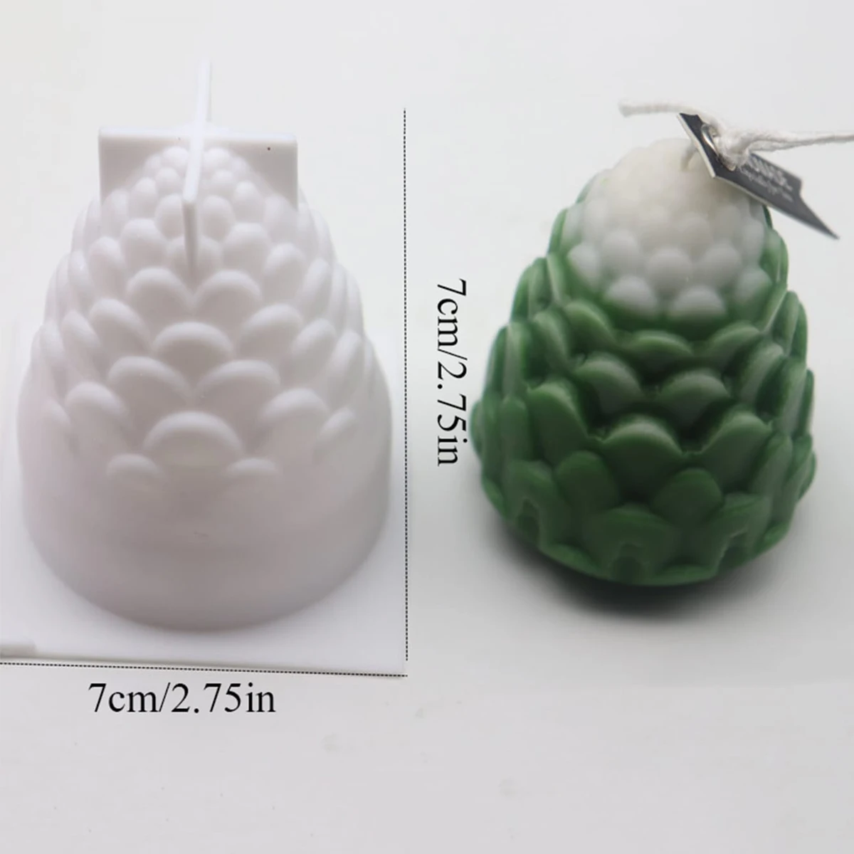 1pc Pine Cones Silicone Candle Mold DIY