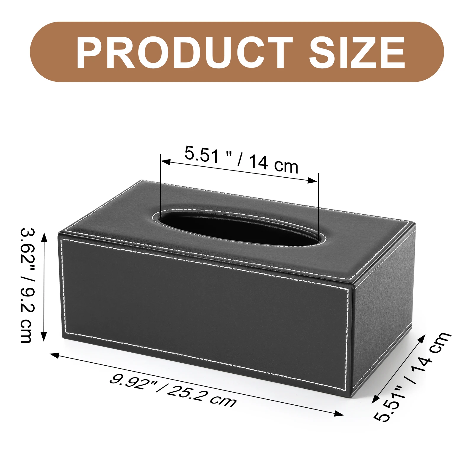 Modern Office Desktop Stationery Desk Organizer Set Tissue Box Cover Square Pen Holder Business Card Holder Stand