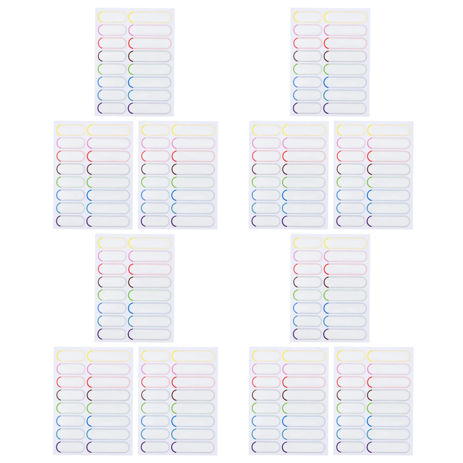 20매 방수 이름표 자체 접착식 대형 어린이용 병 스티커 식기세척기 사용 가능 보육원 여행 학교 컵용