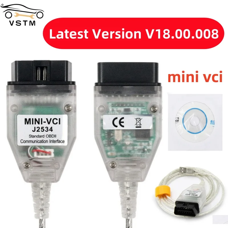 Mini-Vci-For-Toyota-TIS-Techstream-V18-00-008-FTDI-FT232RL-OBD2 ...