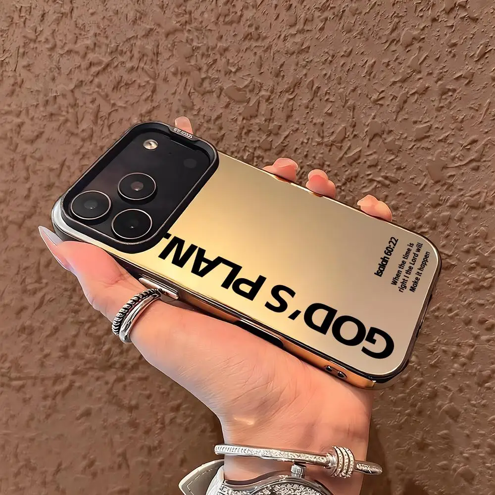 Silver Shell God's Plan Bible Verse Phone Case