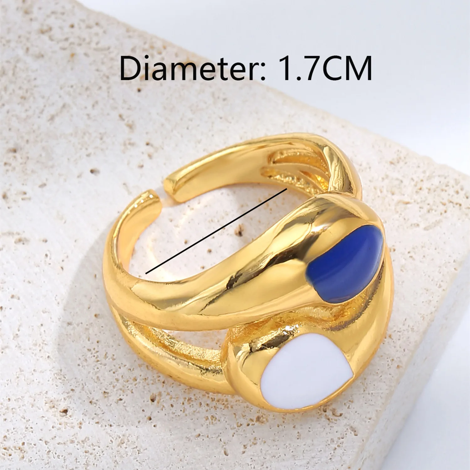 2021 INS Color Rainbow Fashion Rings For Women Finger Jewelry Clear CZ Colorful Neon Enamel Open Adjusted Dome Ring
