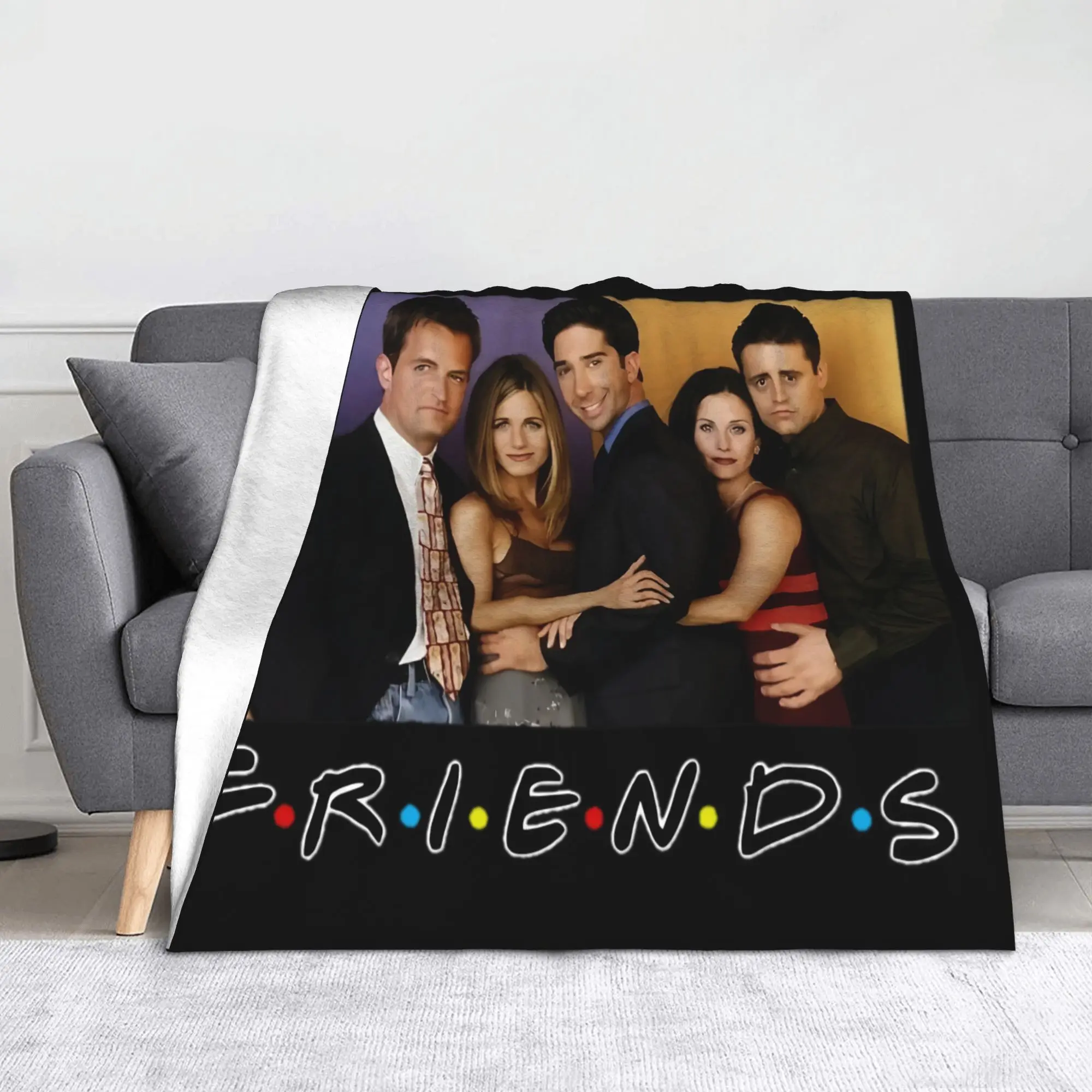 Друзі Телешоу Ковдра Мультфільм Пухнасті Смішні Теплі Пледи для Постільної Білизни Лаунж Весна/Осінь