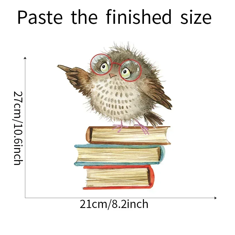 Owl Bird Love Learning Book Wall Stickers For Kid Decor wall stickers