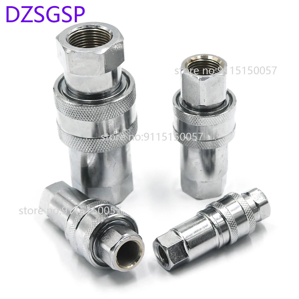 Acoplador Rápido Hidráulico para Macho e Fêmea Macho e Fêmea tipo Próximo Acoplamento Jonit Plugue de Aço Carbono Conector de Soquete Kze 1