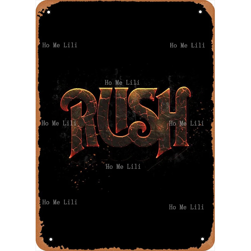 

Rush Metal Sign Music Bands Vintage Poster Man Cave Decorative