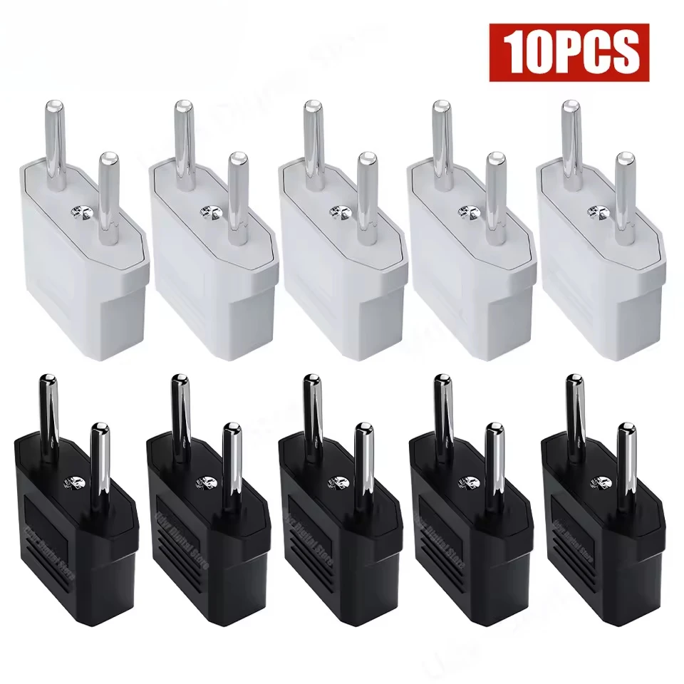 European Plug Socket 3/5/10Pcs American To Europe Type C Electrical Sockets US To EU Power Adaptor Travel Charger Converter