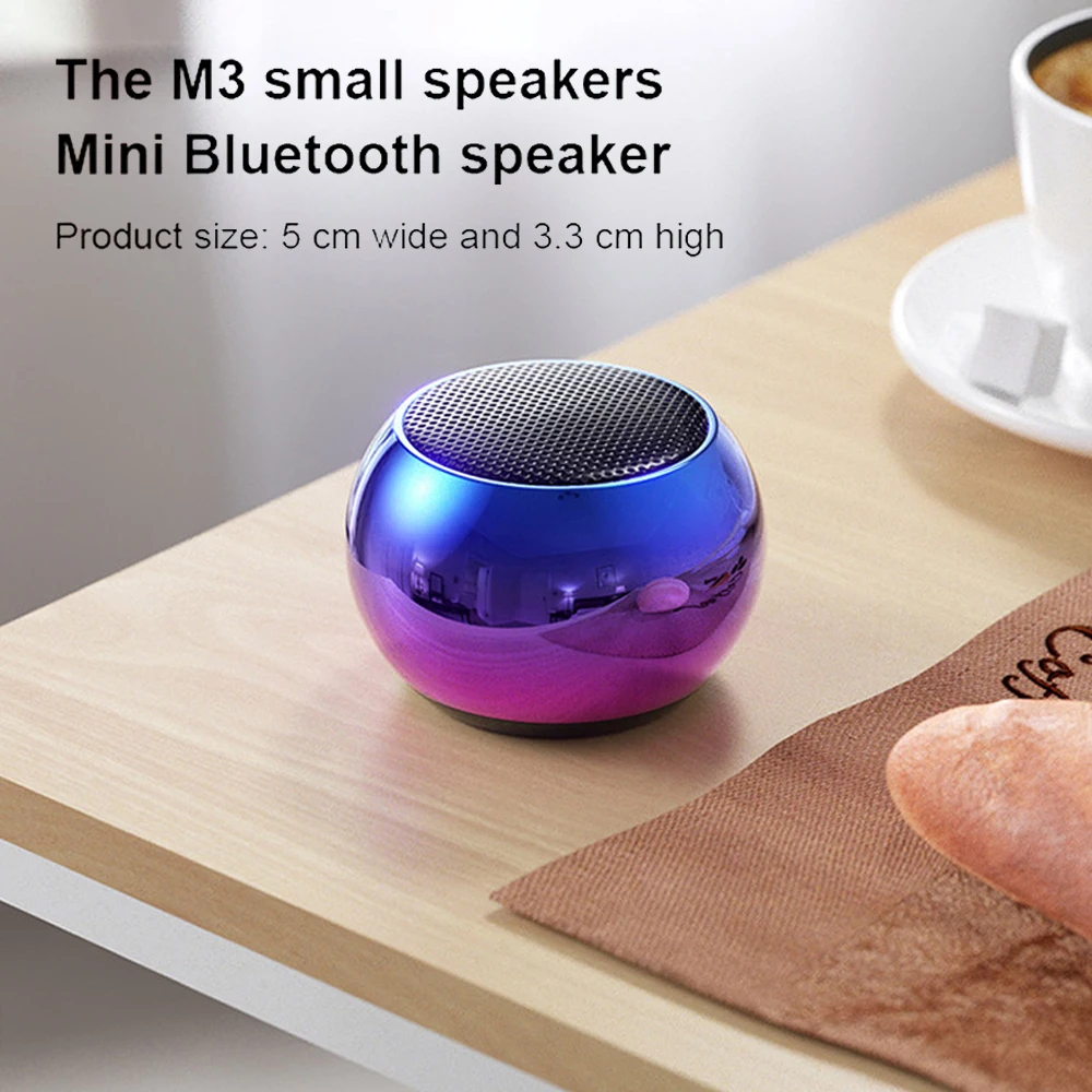 Altoparlante Bluetooth Wireless M3 Subwoofer Portatile Piccolo In Metallo Pesante Mini Altoparlante Bluetooth Da Esterno Piccolo Audio Stereo Hifi