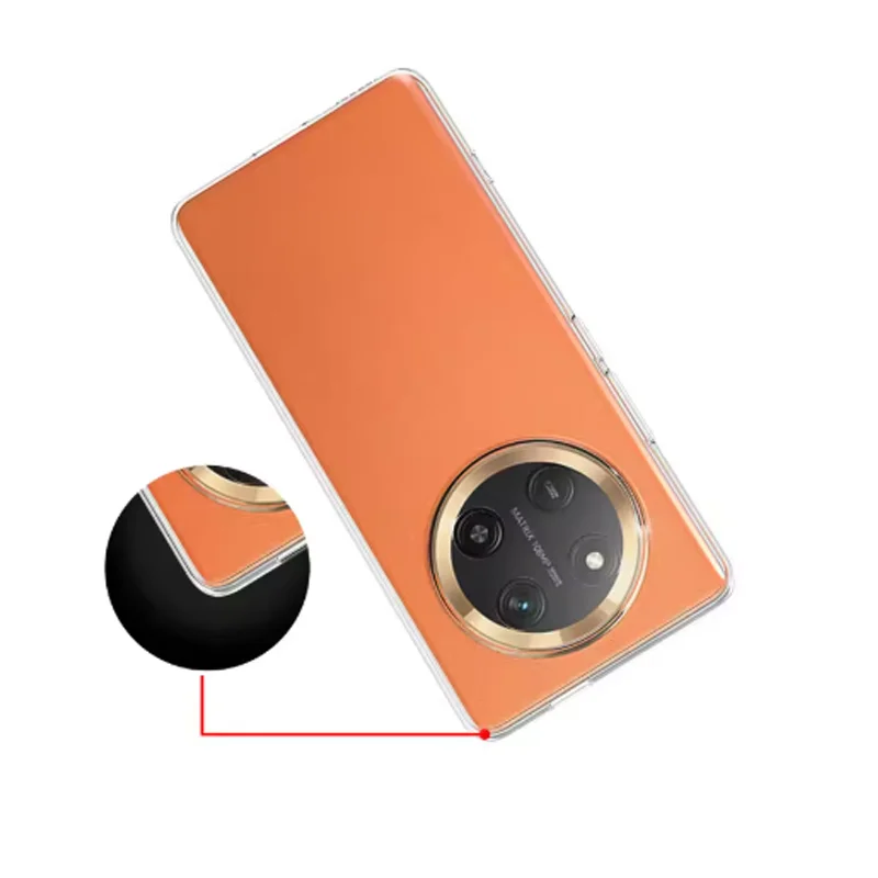Ultra Thin Transparent TPU Soft Back Cover for Honor Magic7 Lite 5G - Clear Protective Case