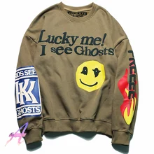MINIDORA Hoodie Lucky me Pull col Rond Sweat-Shirt de Mode pour Homme//Femme I See Ghosts Sweat à Capuche Unisex Oversize