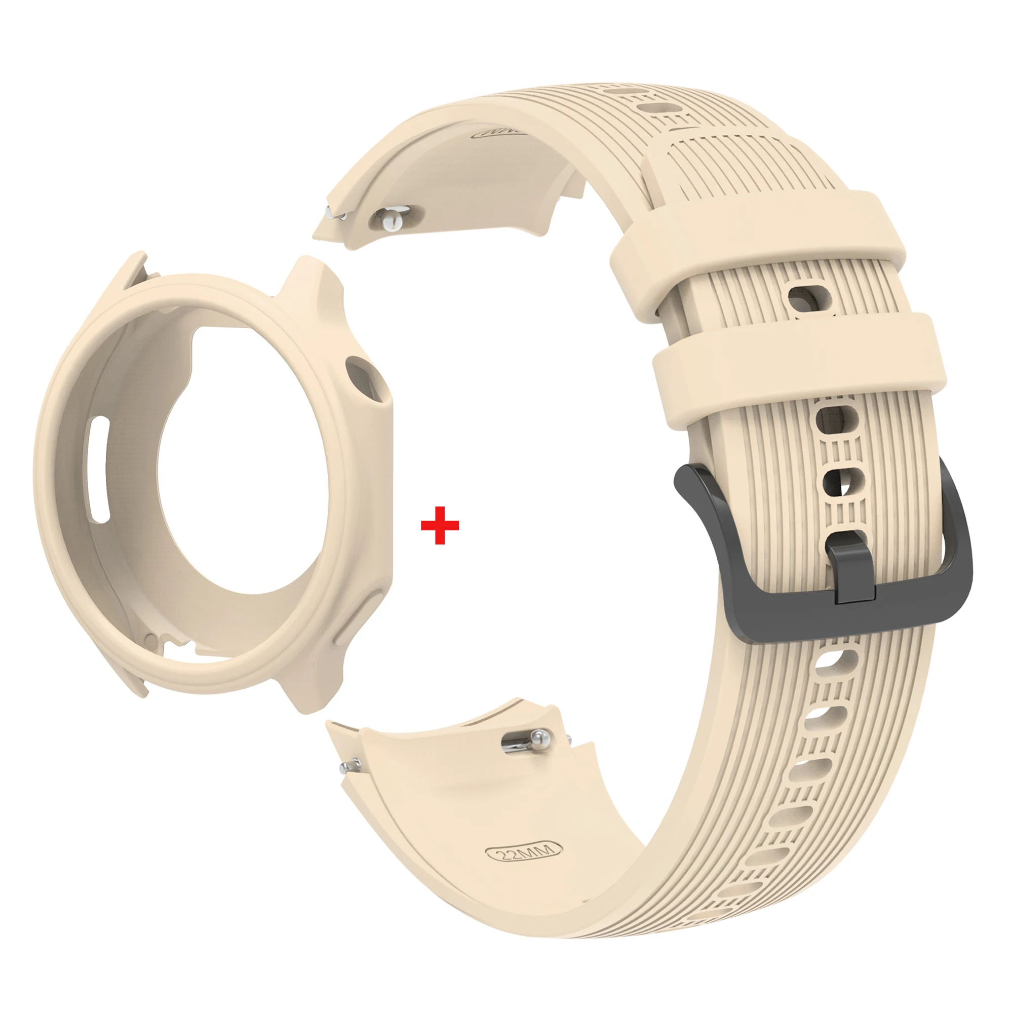 Silicone Protective Case with Strap for Smart Watches - Soft Protector Shell