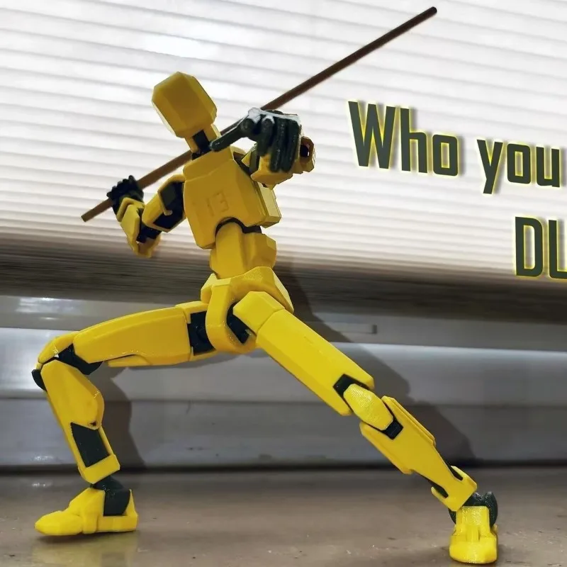 

3D Printed Robot Model with 13 Joints for Stress Reliefl, Multi Joint Mobile Robot DIY Model, Desktop Decoration action figure