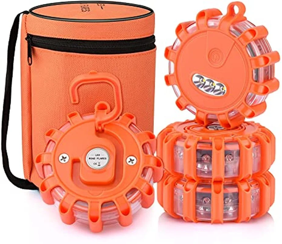 

Car Emergency Light Help Flash V16 Homologated Approved Dgt Road Flares Safety Flashing Warning Magnetic Beacon Police Light