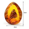 5*4cm Beautiful Amber Butterfly Insects Stone Pendant Necklace Gemstone For DIYJewellery Pendant Crafts Home Decoration C1Z6 5
