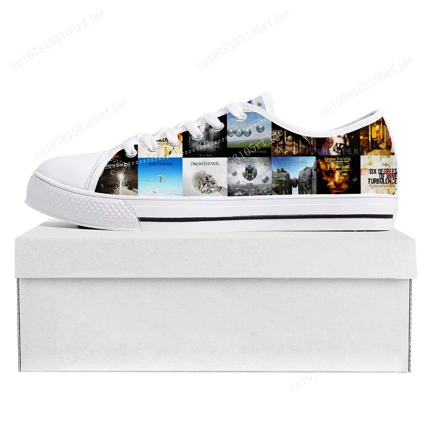 

Dream Theater Rock Pop Low Top High Quality Sneakers Mens Womens Teenager Canvas Sneaker Prode Casual Couple Shoes Custom Shoe