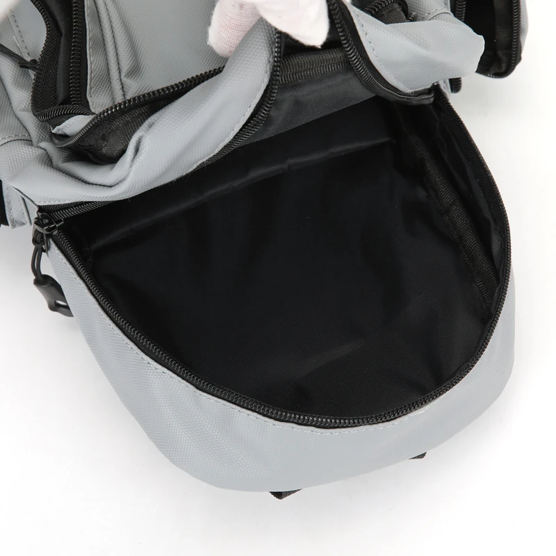 Adjustable strap chest bag, multi-functional backpack, outdoor sports bag, zipper anti-theft pocket, suitable for daily commutin