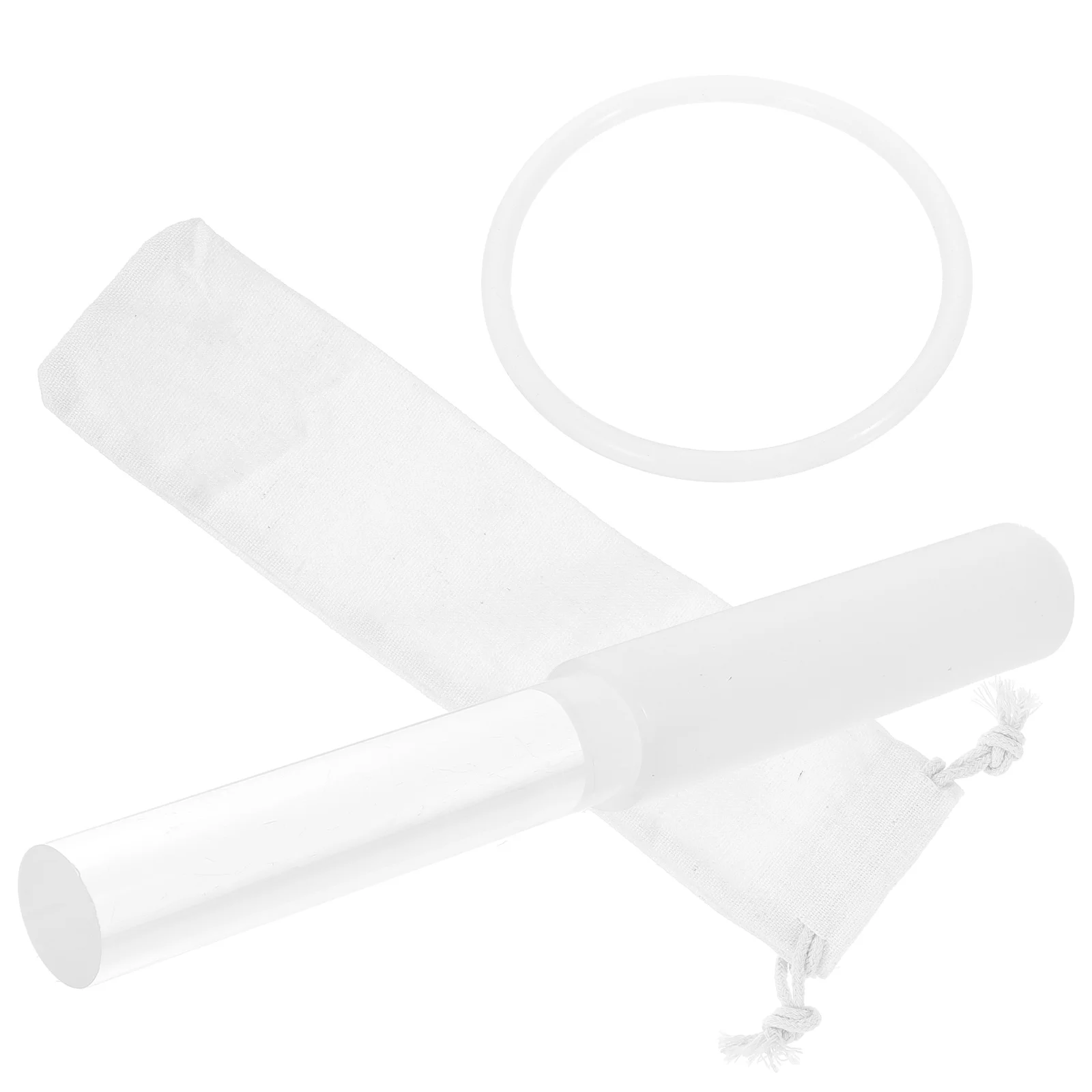 

1 Set Singing Bowl Mallet Harp Percussion Instrument Striker Rod with Rubber Ring