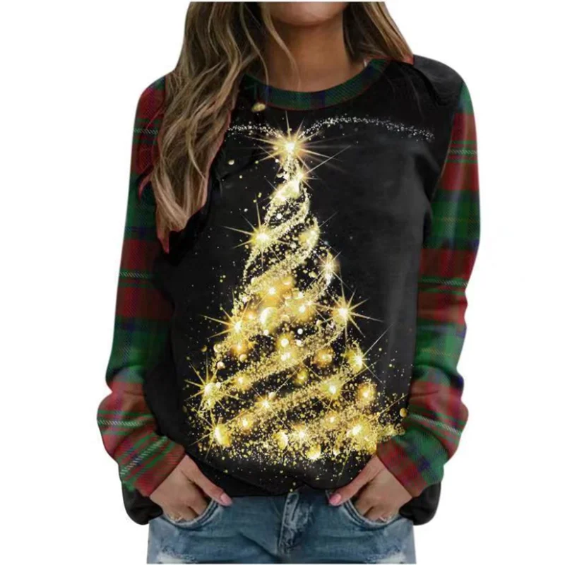 thumbnail image 1 of Suéteres navideños feos, suéteres de gran tamaño, sudaderas con estampado divertido en 3D para fiestas navideñas, sudaderas para fiestas, cumpleaños y Navidad, 2024, 1 of 5