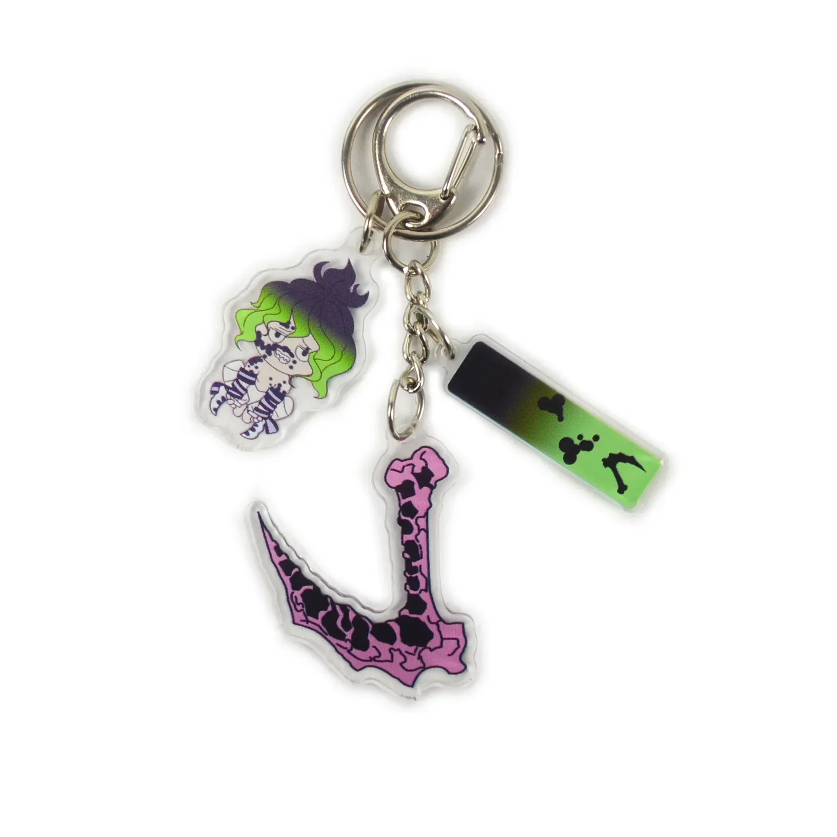 Demons Killing Acrylique Porte-clés 5pcs, Douma Akaza Kokushibo Figure